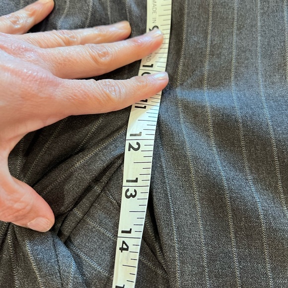 Brooks Bothers X Loro Piana Pinstriped Gray Wool Suit Size 44 X 38 - Picture 13 of 16